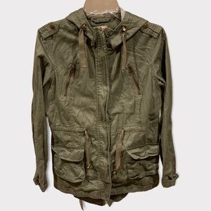 Ardene navy green full zip jacket